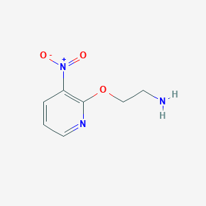 molecular formula C7H9N3O3 B13292019 2-(2-Aminoethoxy)-3-nitropyridine 