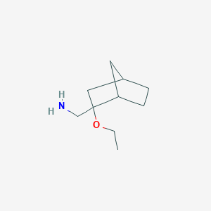 molecular formula C10H19NO B13292034 (2-Ethoxybicyclo[2.2.1]heptan-2-YL)methanamine 