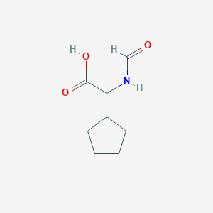 molecular formula C8H13NO3 B13292147 2-Cyclopentyl-2-formamidoacetic acid 