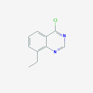 molecular formula C10H9ClN2 B13292156 4-Chloro-8-ethylquinazoline 