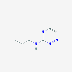 molecular formula C6H10N4 B13292170 N-propyl-1,2,4-triazin-3-amine 