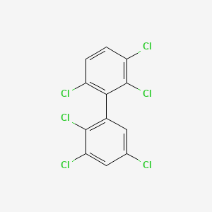 molecular formula C12H4Cl6 B1329220 2,2',3,3',5,6'-Hexachlorobiphenyl CAS No. 52744-13-5