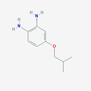 molecular formula C10H16N2O B13292201 4-(2-Methylpropoxy)benzene-1,2-diamine CAS No. 86723-18-4