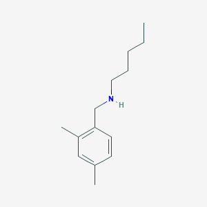 molecular formula C14H23N B13292214 [(2,4-Dimethylphenyl)methyl](pentyl)amine 