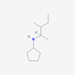 molecular formula C11H23N B13292222 N-(3-methylpentan-2-yl)cyclopentanamine 