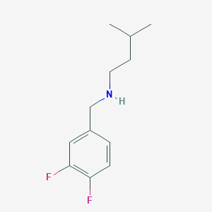 molecular formula C12H17F2N B13292234 [(3,4-Difluorophenyl)methyl](3-methylbutyl)amine 