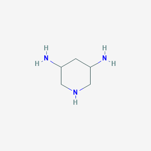 molecular formula C5H13N3 B13292241 Piperidine-3,5-diamine 