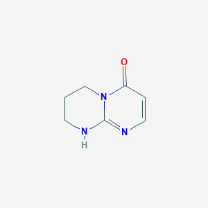 molecular formula C7H9N3O B13292249 1H,2H,3H,4H,6H-Pyrimido[1,2-A][1,3]diazin-6-one 
