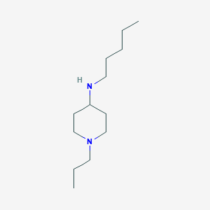 molecular formula C13H28N2 B13292254 N-pentyl-1-propylpiperidin-4-amine 
