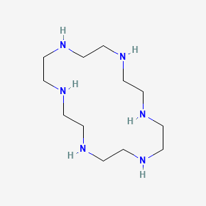 molecular formula C12H30N6 B1329227 1,4,7,10,13,16-Hexaazacyclooctadecane CAS No. 296-35-5