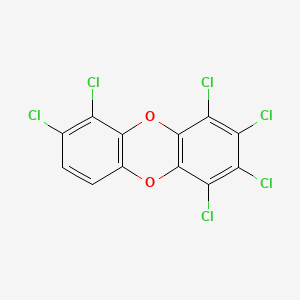 molecular formula C12H2Cl6O2 B1329229 1,2,3,4,6,7-Hexachlorodibenzo-P-dioxin CAS No. 58200-66-1