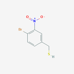 molecular formula C7H6BrNO2S B13292292 (4-Bromo-3-nitrophenyl)methanethiol 