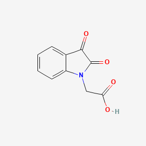 molecular formula C10H7NO4 B1329232 (2,3-Dioxo-2,3-dihydro-indol-1-yl)-acetic acid CAS No. 60705-96-6
