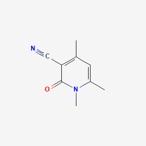 molecular formula C9H10N2O B1329237 1,4,6-Trimethyl-2-oxo-1,2-dihydro-3-pyridinecarbonitrile CAS No. 64038-03-5