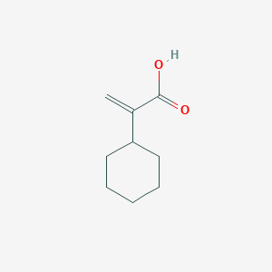 molecular formula C9H14O2 B13292373 2-Cyclohexylprop-2-enoic acid CAS No. 62479-29-2