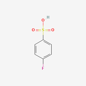 molecular formula C6H5FO3S B1329238 4-Fluorobenzenesulphonic acid CAS No. 368-88-7
