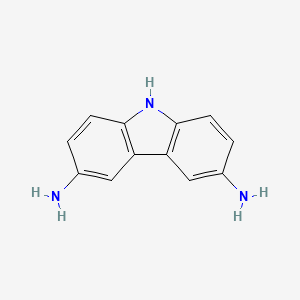 molecular formula C12H11N3 B1329239 9H-Carbazole-3,6-diamine CAS No. 86-71-5