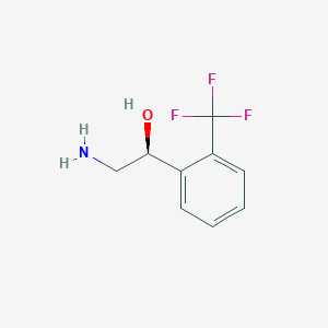 molecular formula C9H10F3NO B13292394 (1S)-2-amino-1-[2-(trifluoromethyl)phenyl]ethan-1-ol 