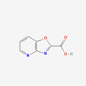 molecular formula C7H4N2O3 B13292405 [1,3]Oxazolo[4,5-b]pyridine-2-carboxylic acid 