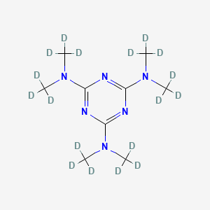 molecular formula C9H18N6 B1329241 Hexakis(trideuteriomethyl)melamine CAS No. 65886-69-3