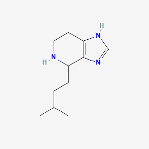 molecular formula C11H19N3 B13292436 4-(3-Methylbutyl)-3H,4H,5H,6H,7H-imidazo[4,5-c]pyridine 