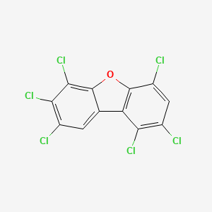 molecular formula C12H2Cl6O B1329245 1,2,4,6,7,8-六氯二苯并呋喃 CAS No. 67562-40-7