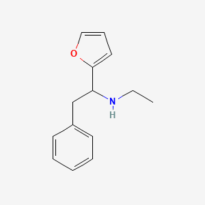molecular formula C14H17NO B1329249 FURFURYLAMINE, alpha-BENZYL-N-ETHYL- CAS No. 73839-70-0