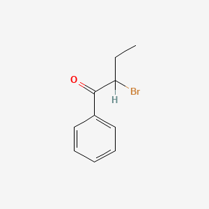 molecular formula C10H11BrO B1329250 2-Bromo-1-phenylbutan-1-one CAS No. 73908-28-8