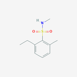 molecular formula C10H15NO2S B13292528 2-Ethyl-N,6-dimethylbenzene-1-sulfonamide 
