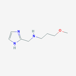 molecular formula C8H15N3O B13292552 (1H-Imidazol-2-ylmethyl)(3-methoxypropyl)amine 