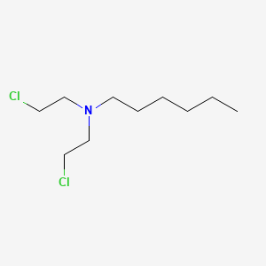 B1329257 1-Hexylamine, N,N-bis(2-chloroethyl)- CAS No. 99862-87-0
