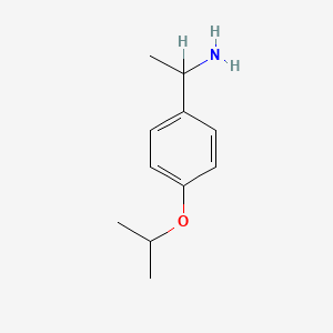 molecular formula C11H17NO B1329259 1-(4-异丙氧基苯基)-乙胺 CAS No. 103990-05-2
