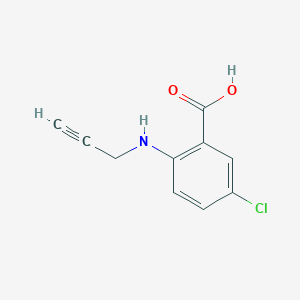 molecular formula C10H8ClNO2 B13292630 5-Chloro-2-(prop-2-yn-1-ylamino)benzoic acid 