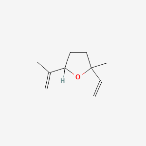 molecular formula C10H16O B1329265 Furan, 2-ethenyltetrahydro-2-methyl-5-(1-methylethenyl)- CAS No. 13679-86-2