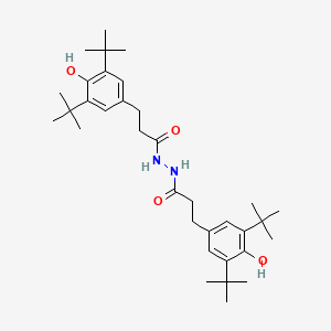 molecular formula C34H52N2O4 B1329266 1,2-Bis(3,5-di-tert-butyl-4-hydroxyhydrocinnamoyl)hydrazine CAS No. 32687-78-8