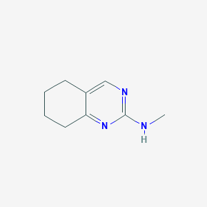 molecular formula C9H13N3 B13292665 N-methyl-5,6,7,8-tetrahydroquinazolin-2-amine 