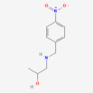 molecular formula C10H14N2O3 B13292683 1-{[(4-Nitrophenyl)methyl]amino}propan-2-OL 