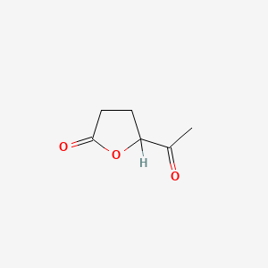 molecular formula C6H8O3 B1329276 5-Acetyldihydrofuran-2(3H)-one CAS No. 29393-32-6