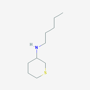 molecular formula C10H21NS B13292776 N-pentylthian-3-amine 
