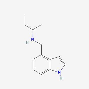 molecular formula C13H18N2 B13292780 (Butan-2-yl)(1H-indol-4-ylmethyl)amine 