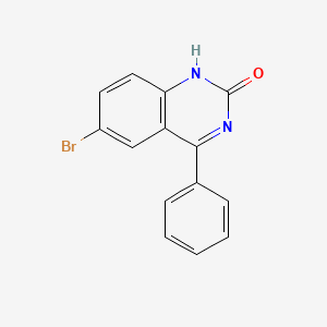 molecular formula C14H9BrN2O B1329279 6-Bromo-4-phenyl-1H-quinazolin-2-one CAS No. 33443-53-7
