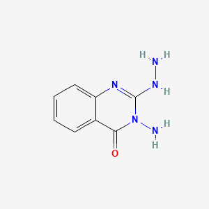 molecular formula C8H9N5O B1329281 3-氨基-2-肼基喹唑啉-4(3H)-酮 CAS No. 19062-39-6