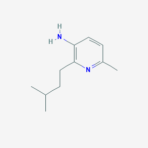 molecular formula C11H18N2 B13292818 6-Methyl-2-(3-methylbutyl)pyridin-3-amine 
