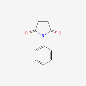 molecular formula C10H9NO2 B1329287 N-Phenylsuccinimide CAS No. 83-25-0