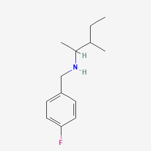 molecular formula C13H20FN B13292895 [(4-Fluorophenyl)methyl](3-methylpentan-2-yl)amine 