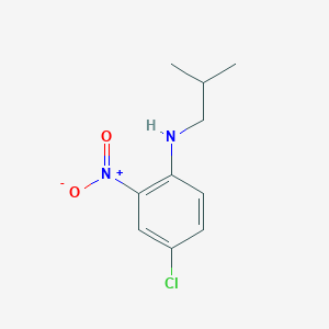 molecular formula C10H13ClN2O2 B13292923 4-chloro-N-(2-methylpropyl)-2-nitroaniline 