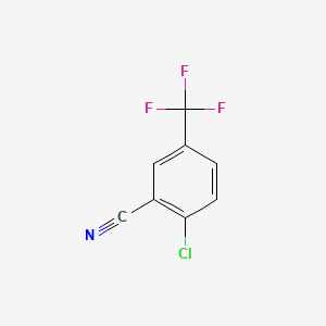 molecular formula C8H3ClF3N B1329294 2-Chloro-5-(trifluoromethyl)benzonitrile CAS No. 328-87-0