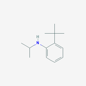 molecular formula C13H21N B13292949 2-tert-butyl-N-isopropylaniline 