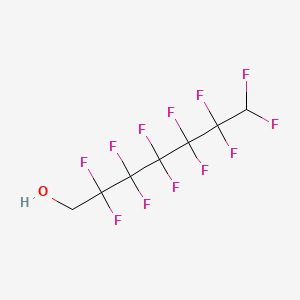 molecular formula C7H4F12O B1329297 1H,1H,7H-Dodecafluoro-1-heptanol CAS No. 335-99-9