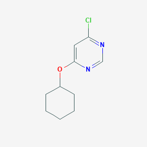 molecular formula C10H13ClN2O B13292994 4-Chloro-6-(cyclohexyloxy)pyrimidine CAS No. 405931-43-3